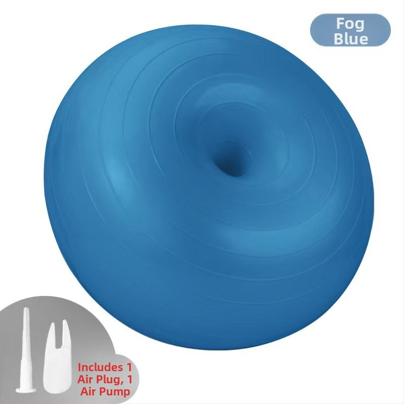 Jógová lopta PVC, donut-tvar, hrubšia stena, 900 g, na fitness a stabilitu po pôrode