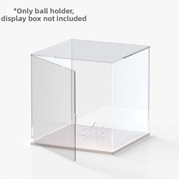 Akrylová zrkadlová krabička na basketbalovú loptu s prachovým krytom