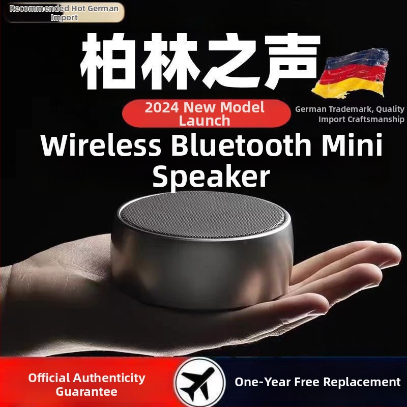 Bežični Bluetooth metalni zvučnik s aluminijskim kućištem, ugrađena baterija 1200–2000 mAh, IPX4 vodootporan, frekvencijski odziv 40 Hz–20 kHz, SNR ≥100 dB