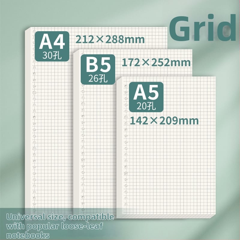 Papir za dopunu s 60 lista, dvostrani offset papir, kompatibilan s otvorima 8/20/26/30