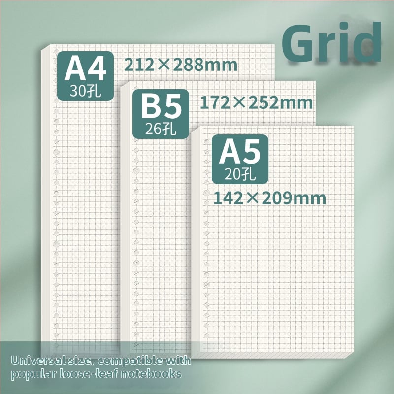Papir za dopunu s 60 lista, dvostrani offset papir, kompatibilan s otvorima 8/20/26/30