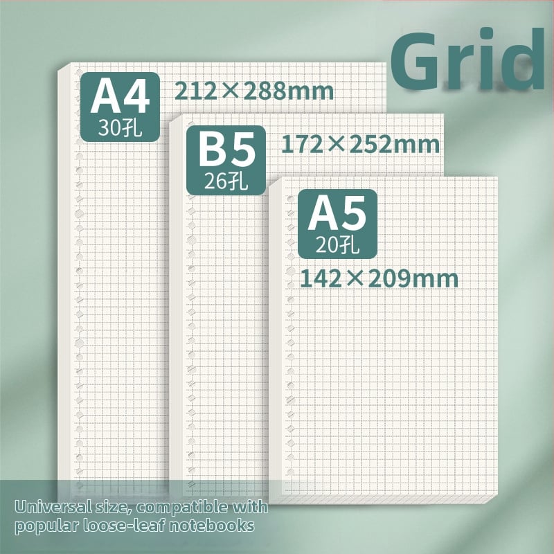 Papir za dopunu s 60 lista, dvostrani offset papir, kompatibilan s otvorima 8/20/26/30