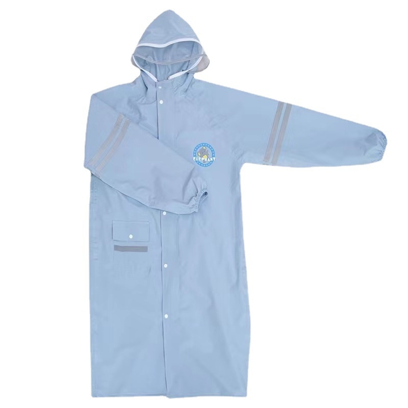 Детски дъждобран пончо в колежански стил, с раница, голям козир, TPU слой, плат Chun yafang, повторна употреба, 400 g