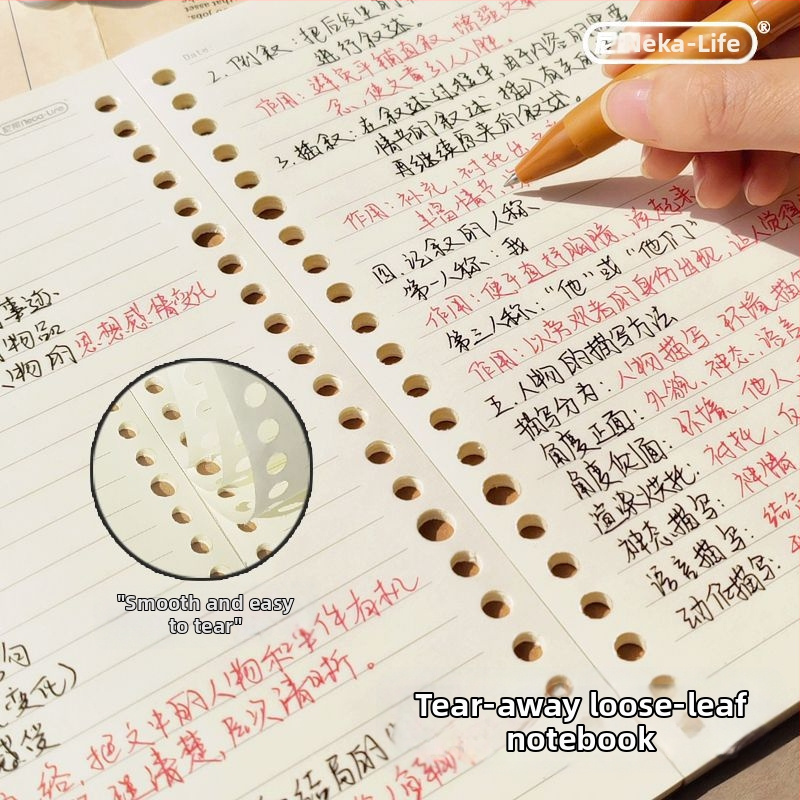 Nijia zamjensko jezgro za loose-leaf za A5/B5/A4, 60 listova, papir unutarnjih stranica