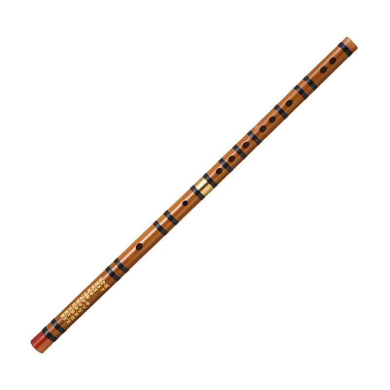 Μπαμπού φλάουτο για αρχάριους, κατάλληλο για μαθητές δημοτικού, νότες C D E F G, με θήκη φλανέλας