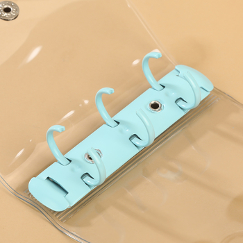 A8 mini prozirni PVC binder s zamjenjivim spremištem za fotografije, 3 rupe za listove, prilagodljivo