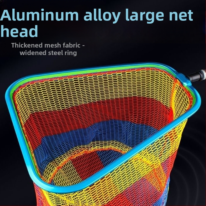 Aluminijska legura glava mreže za velike ribe – anti-zaglavljivanje, brzo sušenje, trokutasta mreža s malim, gustim očima