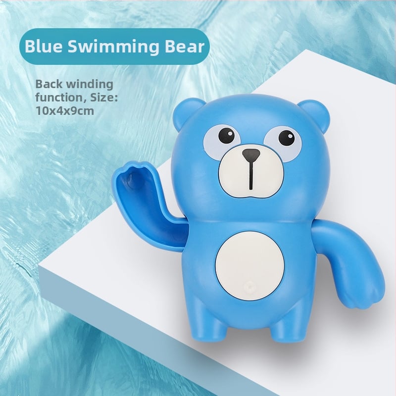 Set de jucării pentru baie pentru copii: girafă desen animat și rață pentru joacă în apă, cu lingură de apă care se rotește – Material plastic, pentru 3–6 ani, ambalaj sigilat, personalizare cu logo