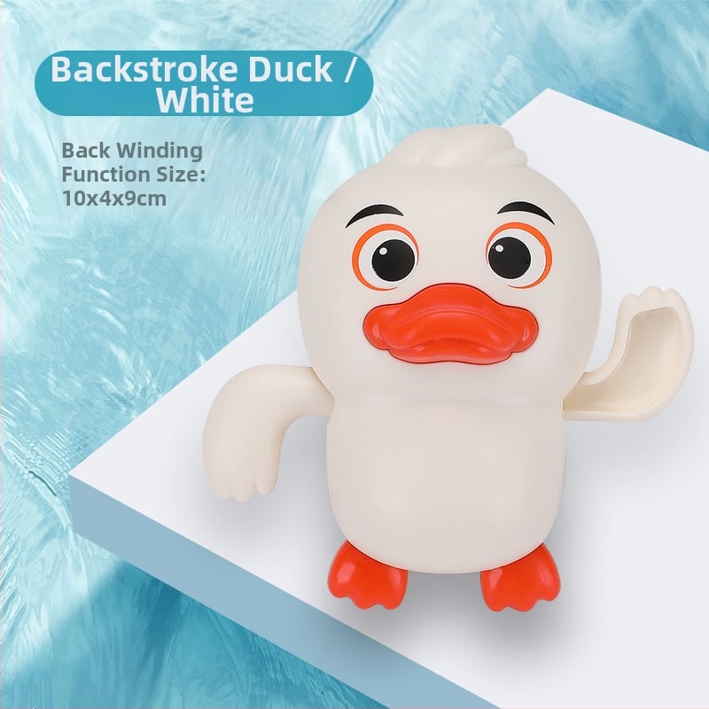 Set de jucării pentru baie pentru copii: girafă desen animat și rață pentru joacă în apă, cu lingură de apă care se rotește – Material plastic, pentru 3–6 ani, ambalaj sigilat, personalizare cu logo