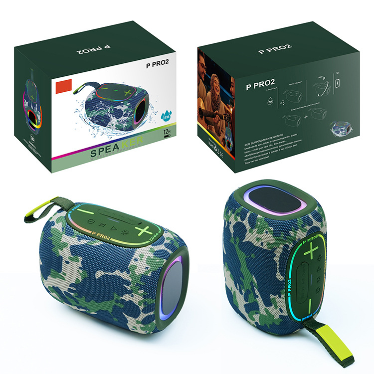Prijenosni Bluetooth zvučnik s dva zvučnika (Bluetooth 5.3; frekvencijski raspon 20Hz-20kHz; SNR ≥75dB; ugrađena baterija 1200-2000mAh; nazivna snaga 40)
