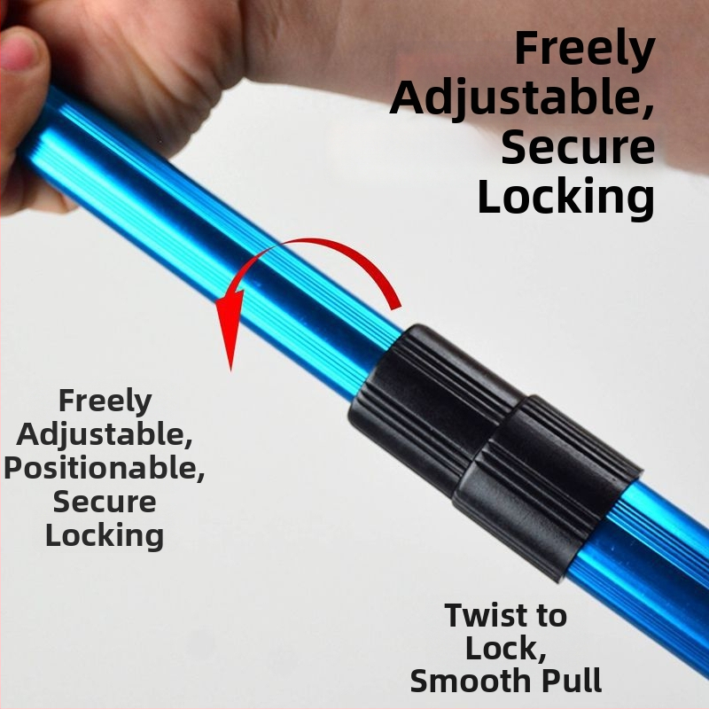 Αλουμινενιο κραμα τετρατμηματικό υπερφορητό τηλεσκοπικό πτυσσόμενο ψαρευτικό δίχτυ με πυκνό πλέγμα