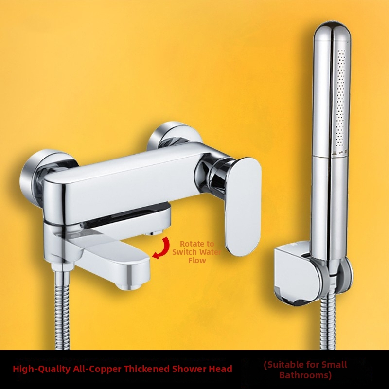 Εντοιχισμένος χάλκινος ντους μίκτης με κεραμική βαλβίδα, λειτουργία ανύψωσης