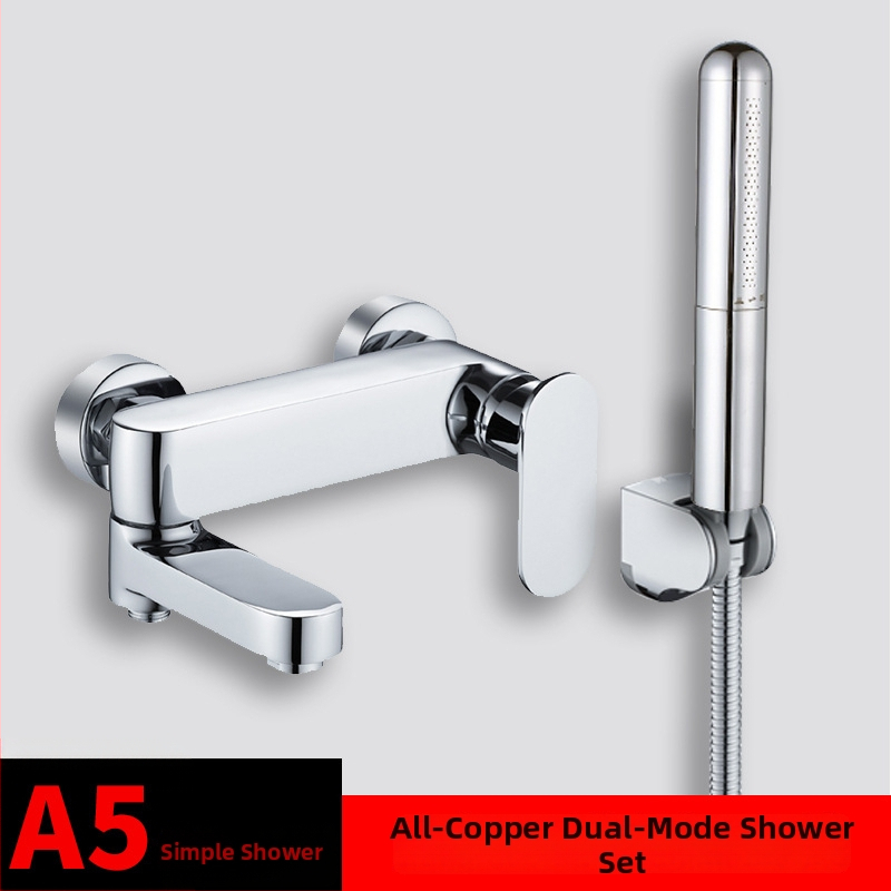 Εντοιχισμένος χάλκινος ντους μίκτης με κεραμική βαλβίδα, λειτουργία ανύψωσης