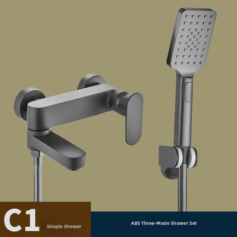 Εντοιχισμένος χάλκινος ντους μίκτης με κεραμική βαλβίδα, λειτουργία ανύψωσης