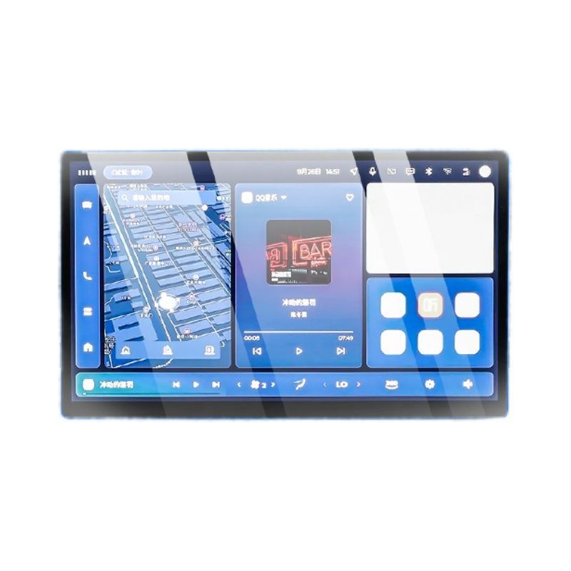 Προστατευτικό οθόνης από γυαλί tempered για τον κεντρικό πίνακα πλοήγησης BYD Tang L — μονολιθικός σχεδιασμός, αντι-δακτυλικών αποτυπωμάτων, ανθεκτικό σε γρατσουνιές και φθορές, αντοχή σε υψηλές/χαμηλές θερμοκρασίες