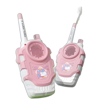 Детска радиостанция Walkie-Talkie с разпознаване на глас, батерийно захранване, пластмасов корпус, подходяща за общуване между родители и деца (7–14 г.)