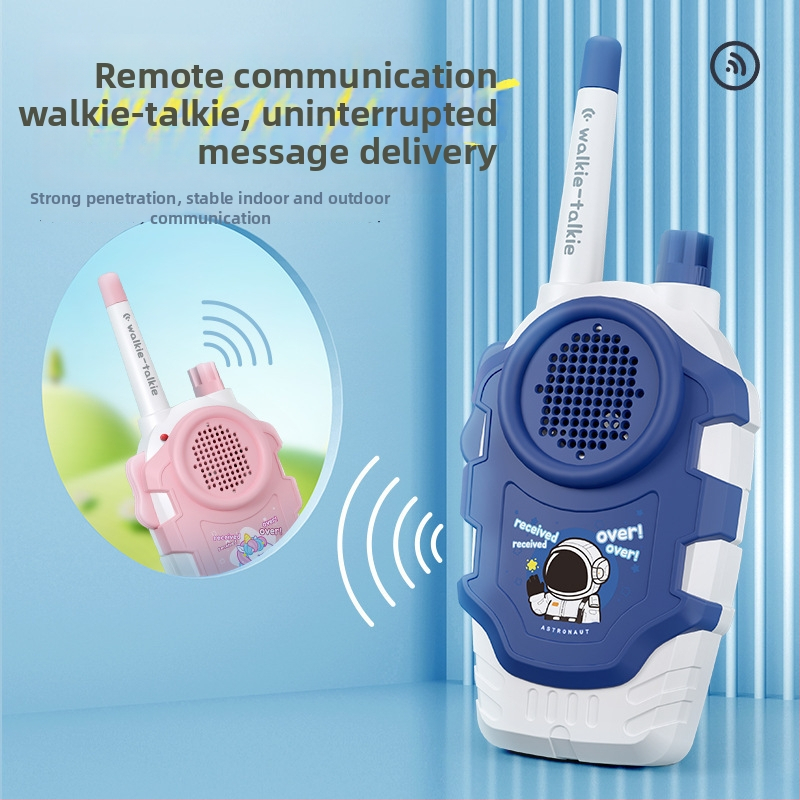 Walkie-Talkie pre deti s rozpoznávaním hlasu, batériové napájanie, plastové telo, ideálne pre komunikáciu rodič-dieťa (7–14 rokov)