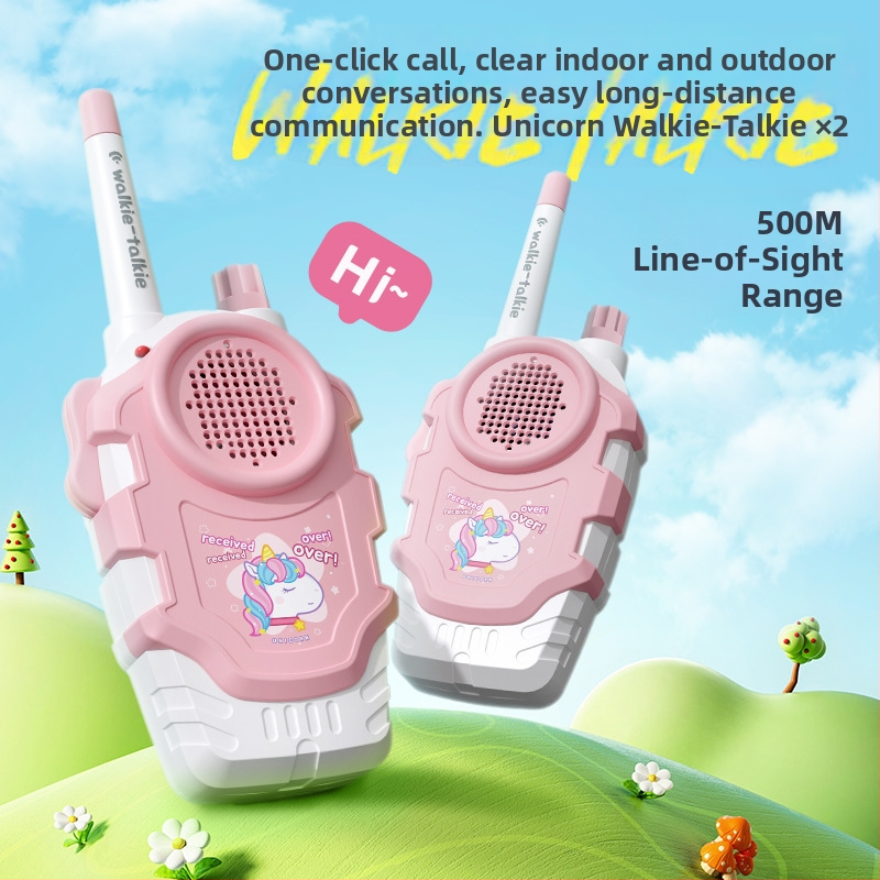 Walkie-Talkie pre deti s rozpoznávaním hlasu, batériové napájanie, plastové telo, ideálne pre komunikáciu rodič-dieťa (7–14 rokov)
