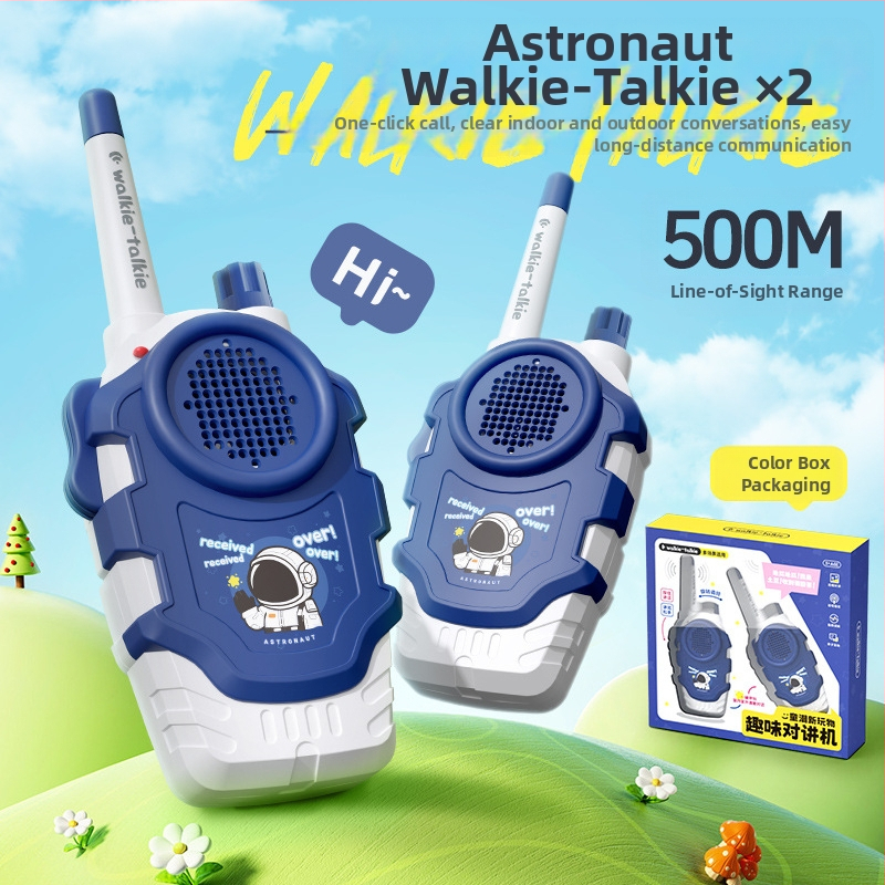 Walkie-Talkie pre deti s rozpoznávaním hlasu, batériové napájanie, plastové telo, ideálne pre komunikáciu rodič-dieťa (7–14 rokov)