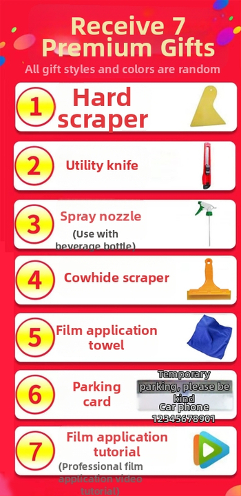 Филм за автомобилни стъкла за странични и задни прозорци, 71–80% светлопропускливост, нанокерамичен материал за топлоизолация на предното стъкло, гаранция 6 години