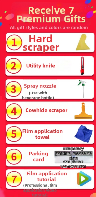 Филм за автомобилни стъкла за странични и задни прозорци, 71–80% светлопропускливост, нанокерамичен материал за топлоизолация на предното стъкло, гаранция 6 години