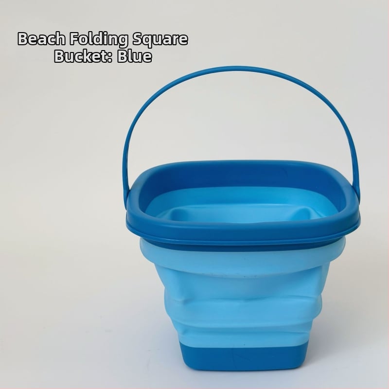 Εργαλεία παιδικού παιχνιδιού στην άμμο: Πτυσσόμενος κάδος για νερό και άμμο, Πλαστικό, με συσκευασία από δίχτυ, Κατάλληλο για παιδιά 4–6 ετών
