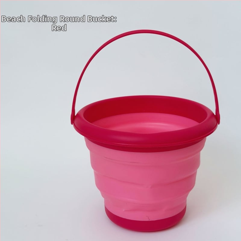Εργαλεία παιδικού παιχνιδιού στην άμμο: Πτυσσόμενος κάδος για νερό και άμμο, Πλαστικό, με συσκευασία από δίχτυ, Κατάλληλο για παιδιά 4–6 ετών