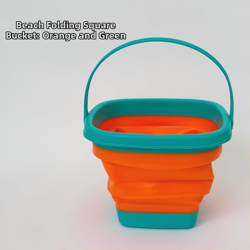 Εργαλεία παιδικού παιχνιδιού στην άμμο: Πτυσσόμενος κάδος για νερό και άμμο, Πλαστικό, με συσκευασία από δίχτυ, Κατάλληλο για παιδιά 4–6 ετών