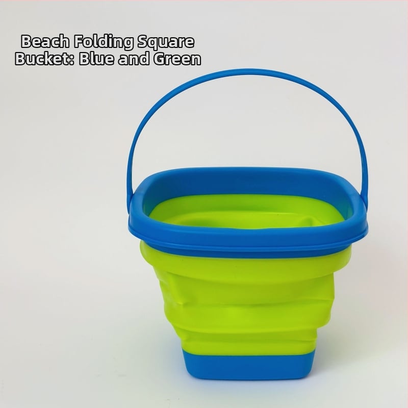 Εργαλεία παιδικού παιχνιδιού στην άμμο: Πτυσσόμενος κάδος για νερό και άμμο, Πλαστικό, με συσκευασία από δίχτυ, Κατάλληλο για παιδιά 4–6 ετών