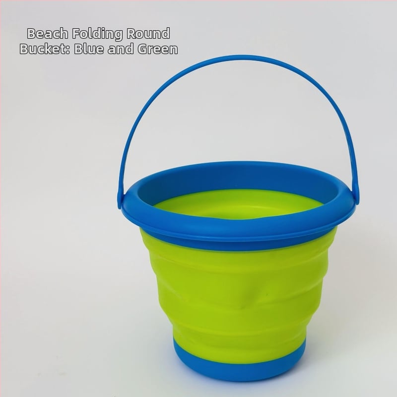 Εργαλεία παιδικού παιχνιδιού στην άμμο: Πτυσσόμενος κάδος για νερό και άμμο, Πλαστικό, με συσκευασία από δίχτυ, Κατάλληλο για παιδιά 4–6 ετών