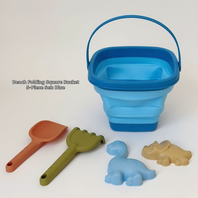 Εργαλεία παιδικού παιχνιδιού στην άμμο: Πτυσσόμενος κάδος για νερό και άμμο, Πλαστικό, με συσκευασία από δίχτυ, Κατάλληλο για παιδιά 4–6 ετών