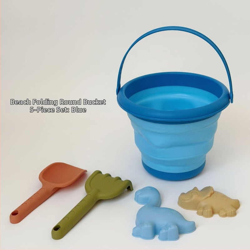 Εργαλεία παιδικού παιχνιδιού στην άμμο: Πτυσσόμενος κάδος για νερό και άμμο, Πλαστικό, με συσκευασία από δίχτυ, Κατάλληλο για παιδιά 4–6 ετών