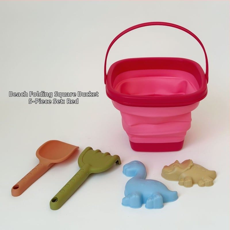 Εργαλεία παιδικού παιχνιδιού στην άμμο: Πτυσσόμενος κάδος για νερό και άμμο, Πλαστικό, με συσκευασία από δίχτυ, Κατάλληλο για παιδιά 4–6 ετών