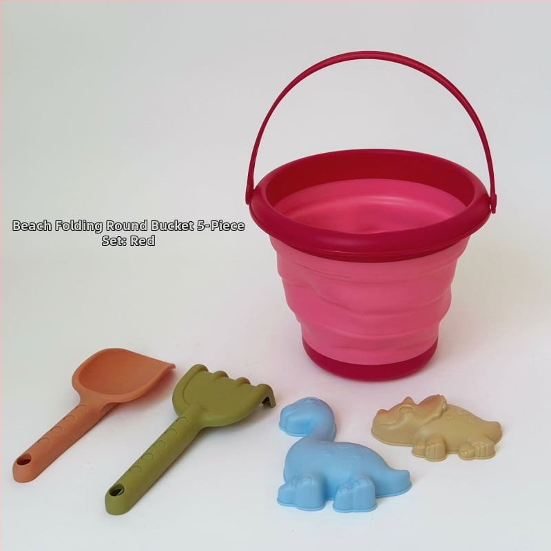 Εργαλεία παιδικού παιχνιδιού στην άμμο: Πτυσσόμενος κάδος για νερό και άμμο, Πλαστικό, με συσκευασία από δίχτυ, Κατάλληλο για παιδιά 4–6 ετών