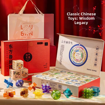 Luban Lock puzzle hračka, plastová, pre vek 7–14 rokov