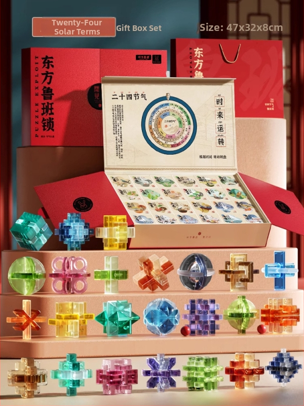 Luban Lock puzzle hračka, plastová, pre vek 7–14 rokov