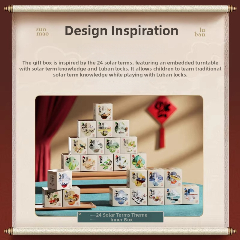 Luban Lock puzzle hračka, plastová, pre vek 7–14 rokov