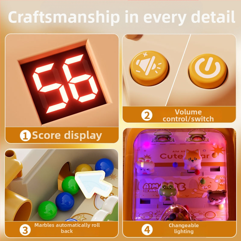 Gyermek pinball gép – Interaktív játék világítással, hanghatásokkal és pontozással; Műanyagból készült; 4–6 éveseknek; 3C-tanúsított (kód: 2025182202070804)