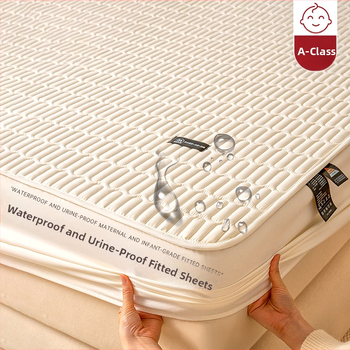 Komplet posteljine od opranog pamuka s jedinstvenim uzorkom, aktivna tinta i bojanje, težina ispod 300 g, zaštitnik madraca