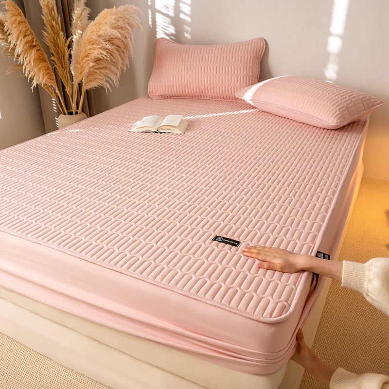 Komplet posteljine od opranog pamuka s jedinstvenim uzorkom, aktivna tinta i bojanje, težina ispod 300 g, zaštitnik madraca