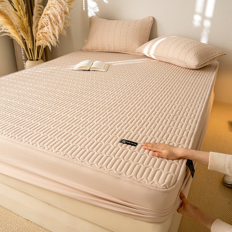 Komplet posteljine od opranog pamuka s jedinstvenim uzorkom, aktivna tinta i bojanje, težina ispod 300 g, zaštitnik madraca