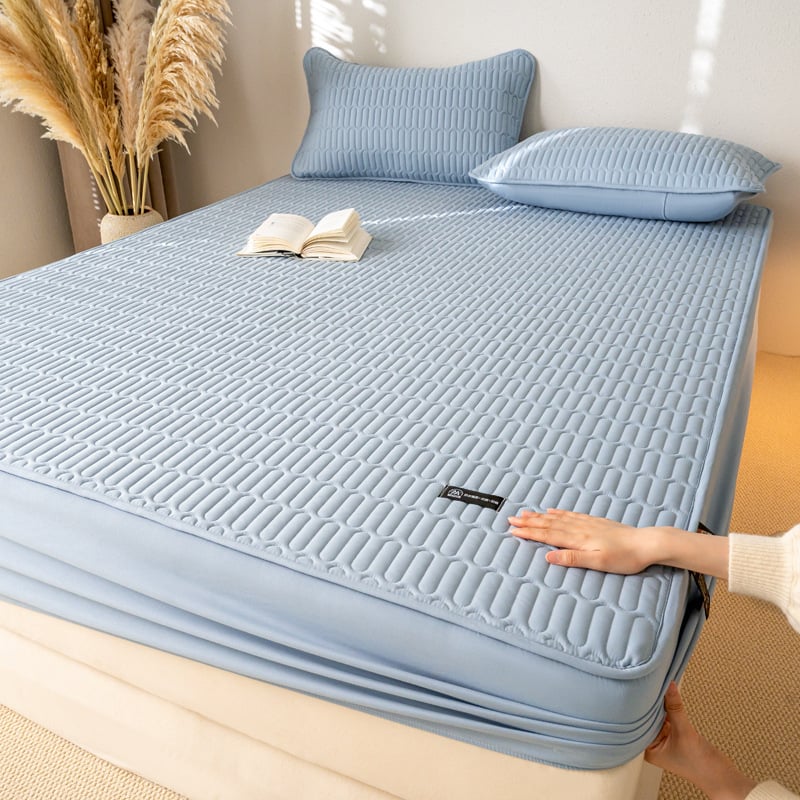 Komplet posteljine od opranog pamuka s jedinstvenim uzorkom, aktivna tinta i bojanje, težina ispod 300 g, zaštitnik madraca