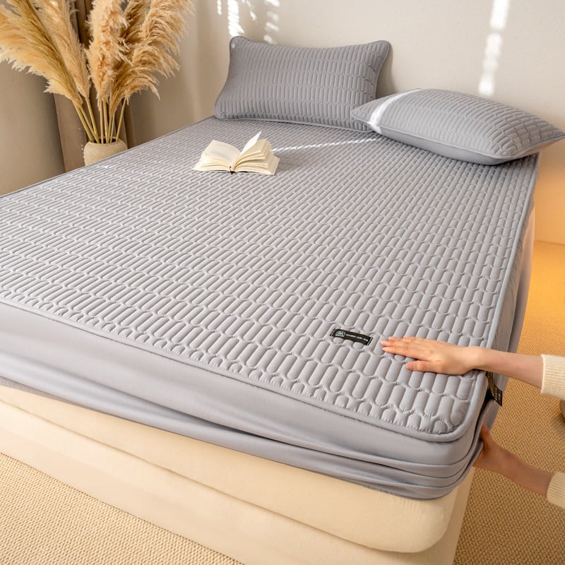 Komplet posteljine od opranog pamuka s jedinstvenim uzorkom, aktivna tinta i bojanje, težina ispod 300 g, zaštitnik madraca