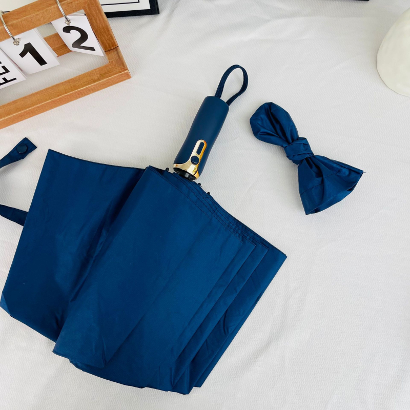 Αυτόματη διαφημιστική ομπρέλα για ήλιο και βροχή με τριμερή κατασκευή, σκελετός 12 ραβδιών, κεντρικός σωλήνας από ατσάλι, ύφασμα 190T, δυνατότητα εκτύπωσης λογότυπου