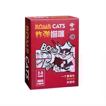 Stolna igra s karticama – tema eksplodirajući mačić i zombijska mačka, materijal papir, za uzrast 7–60.