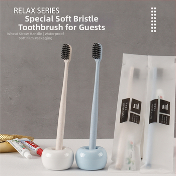 Еднократна четка за зъби за домашна или хотелска употреба, индивидуално опакована, с паста за зъби, меки четина