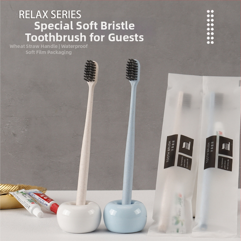 Еднократна четка за зъби за домашна или хотелска употреба, индивидуално опакована, с паста за зъби, меки четина
