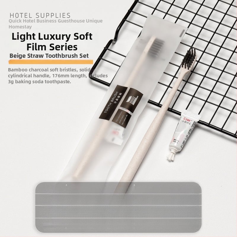 Еднократна четка за зъби за домашна или хотелска употреба, индивидуално опакована, с паста за зъби, меки четина