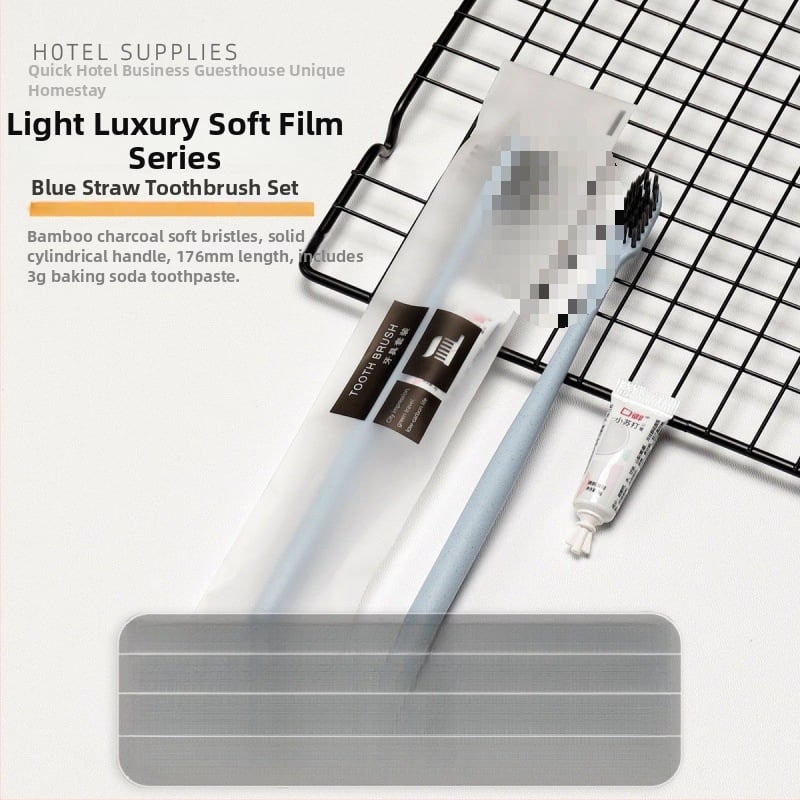 Еднократна четка за зъби за домашна или хотелска употреба, индивидуално опакована, с паста за зъби, меки четина