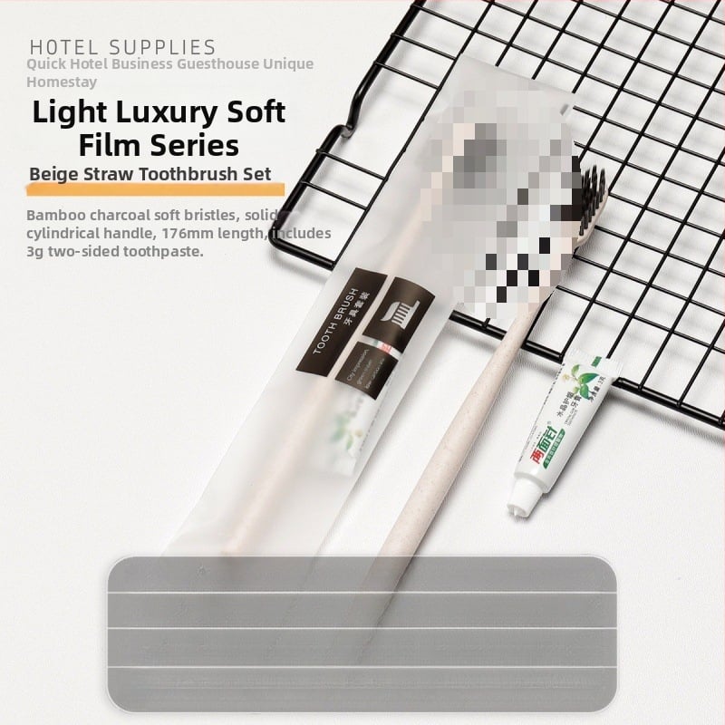 Еднократна четка за зъби за домашна или хотелска употреба, индивидуално опакована, с паста за зъби, меки четина